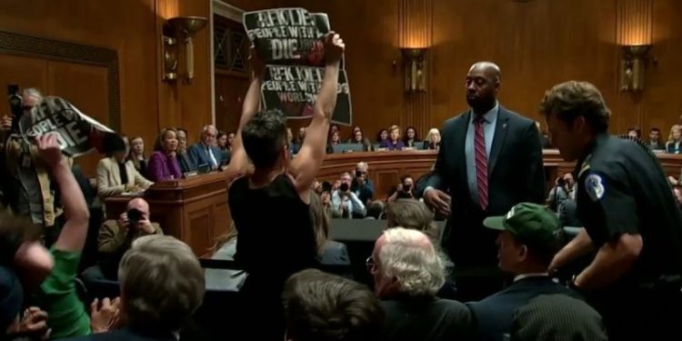 WATCH: RFK Jr Senate hearing disrupted by screaming protesters: ‘RFK kills people with hate’